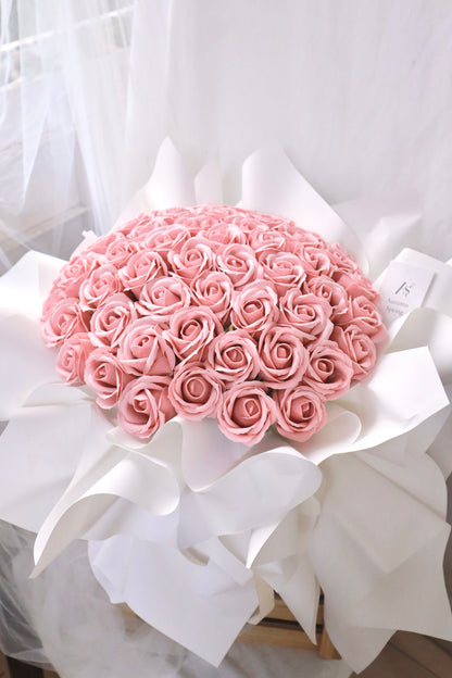 Siena Pink Soap Rose Bouquet