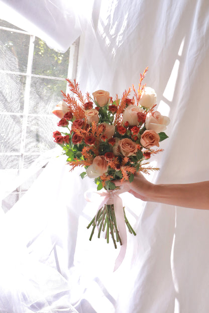 Perfect Fall Mixed Flower Bridal Bouquet