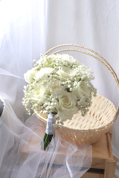 Only White Bridal Bouquet