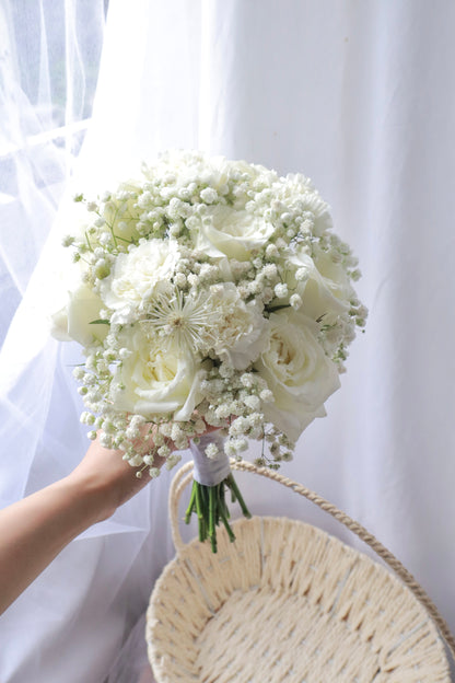 Only White Bridal Bouquet