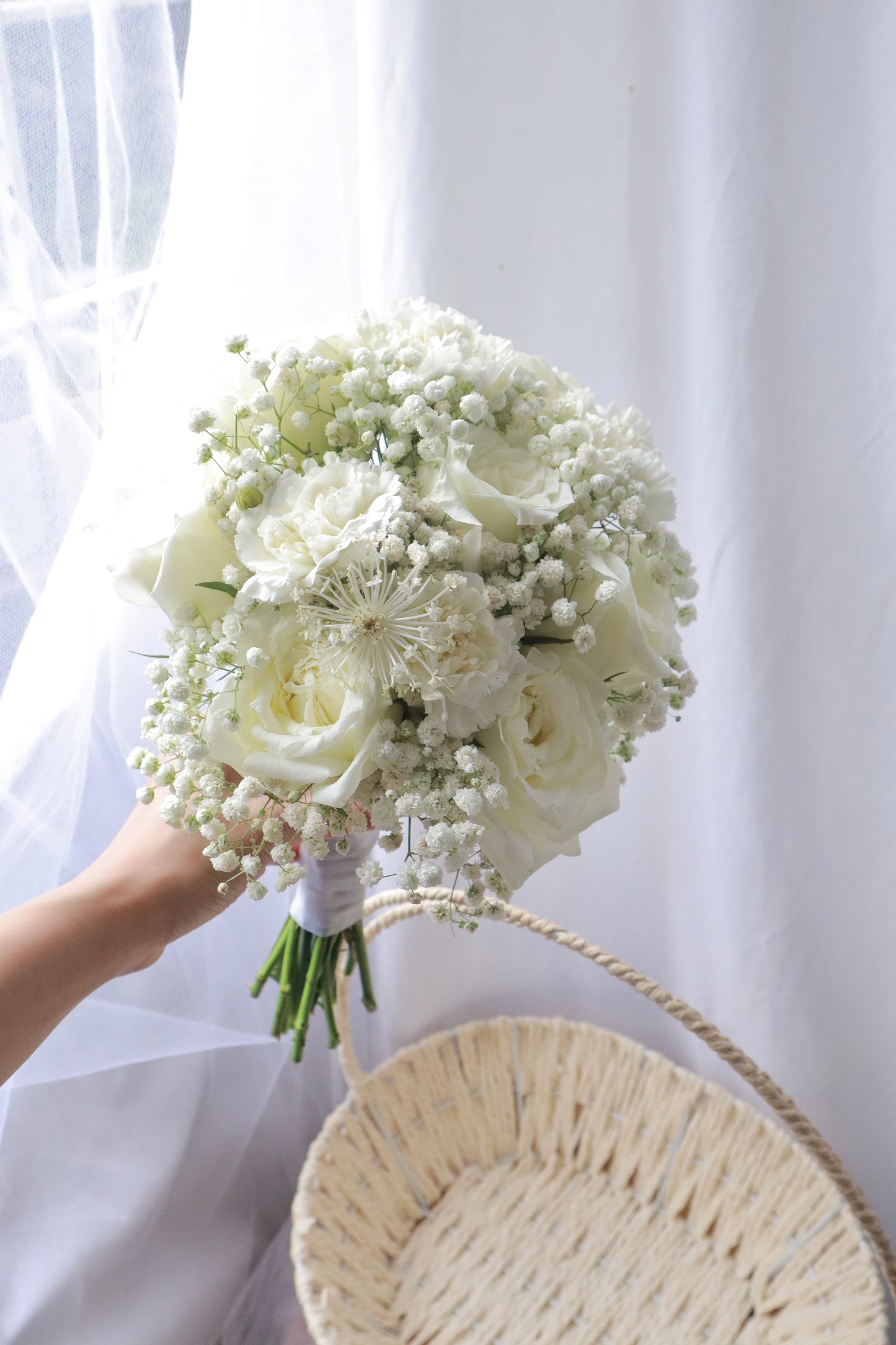 Only White Bridal Bouquet