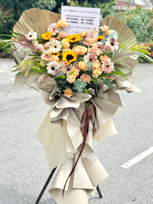 Golden Rise Opening Flower Stand