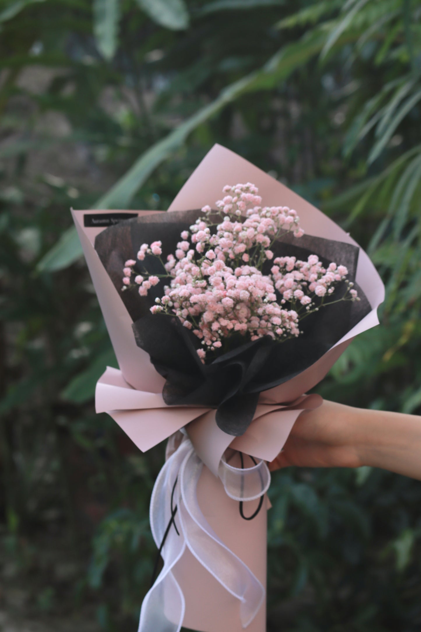 Cherish Pink Baby Breath Bouquet