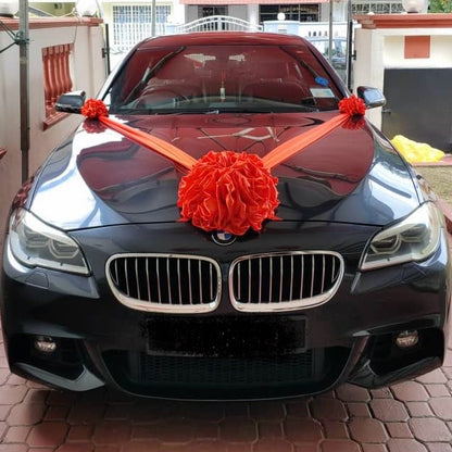 Satin Car Wedding Decorations