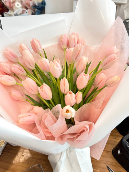 Sweetie Apricot Tulips Bouquet