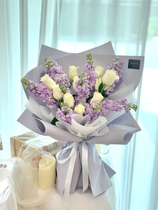 Lilac Lure Mixed Flower Bouquet