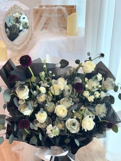 Starlight Black Theme XL Flower Bouquet