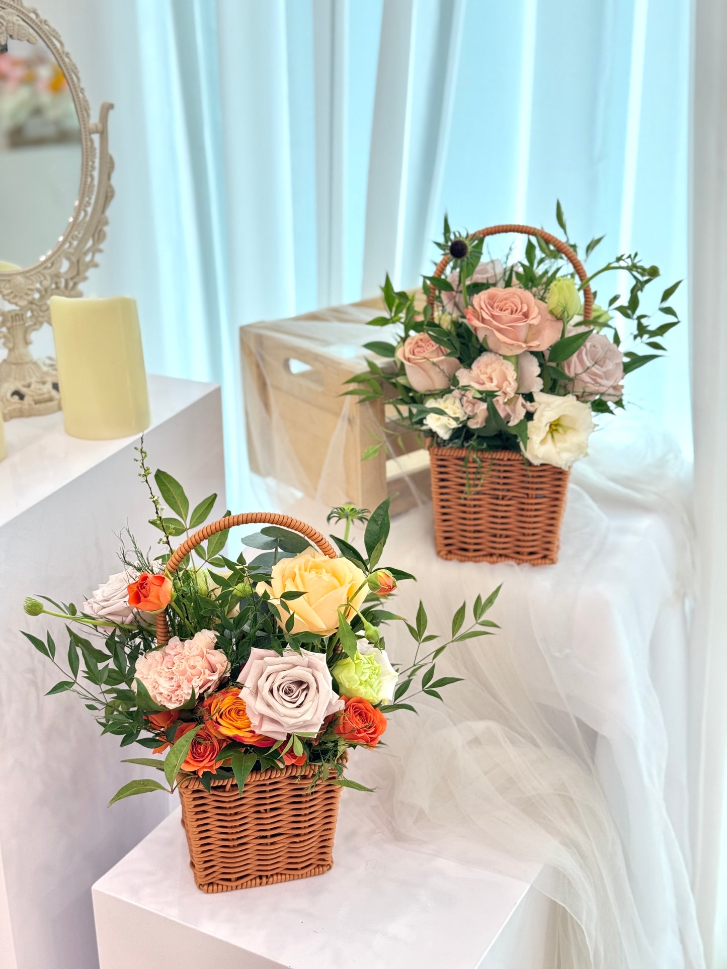 Whimsy Willow Mixed Flower Baskets