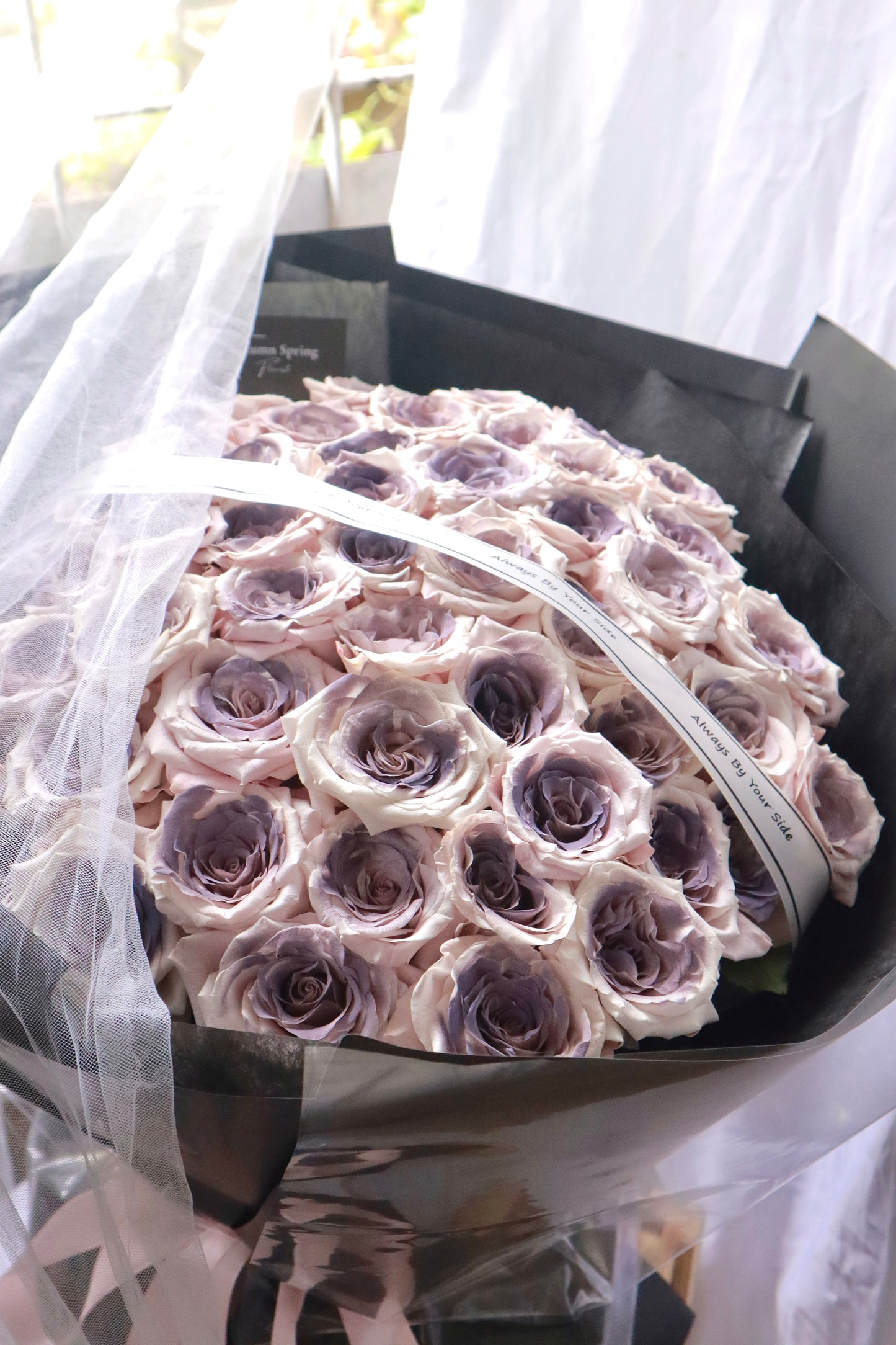 52 stalks Luxurious Plum Manta Rose Bouquet