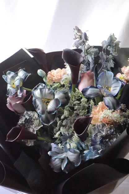 Shadowed Grace Calla Lily Mixed Flower Bouquet