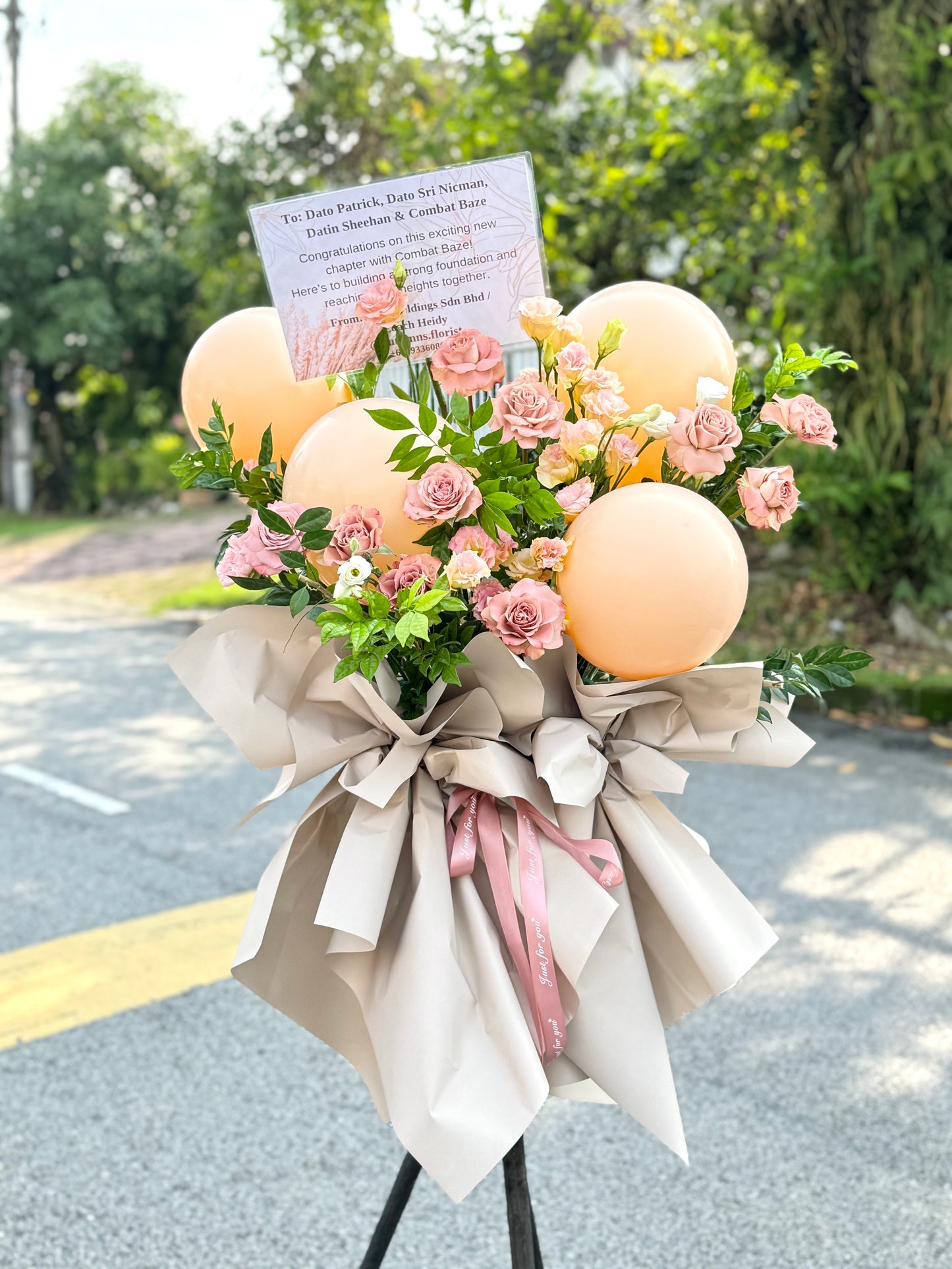 Luxurious Blooms Grand Opening Flower Stand