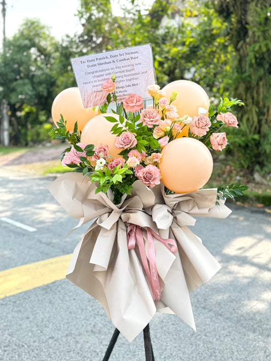 Luxurious Blooms Grand Opening Flower Stand