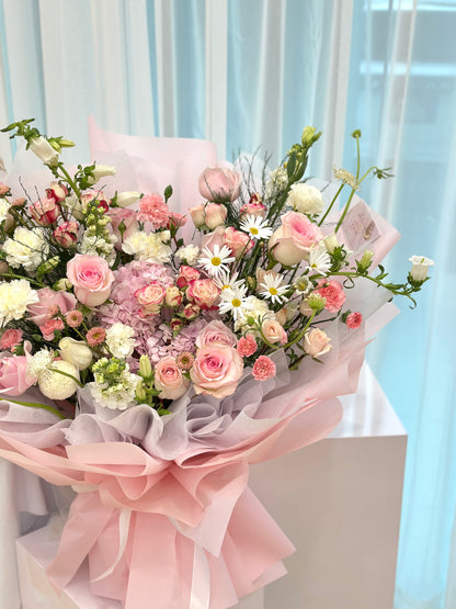 Celestial Harmony XL Pink Theme Mixed Flower bouquet