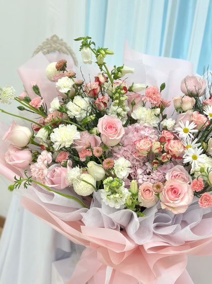 Celestial Harmony XL Pink Theme Mixed Flower bouquet