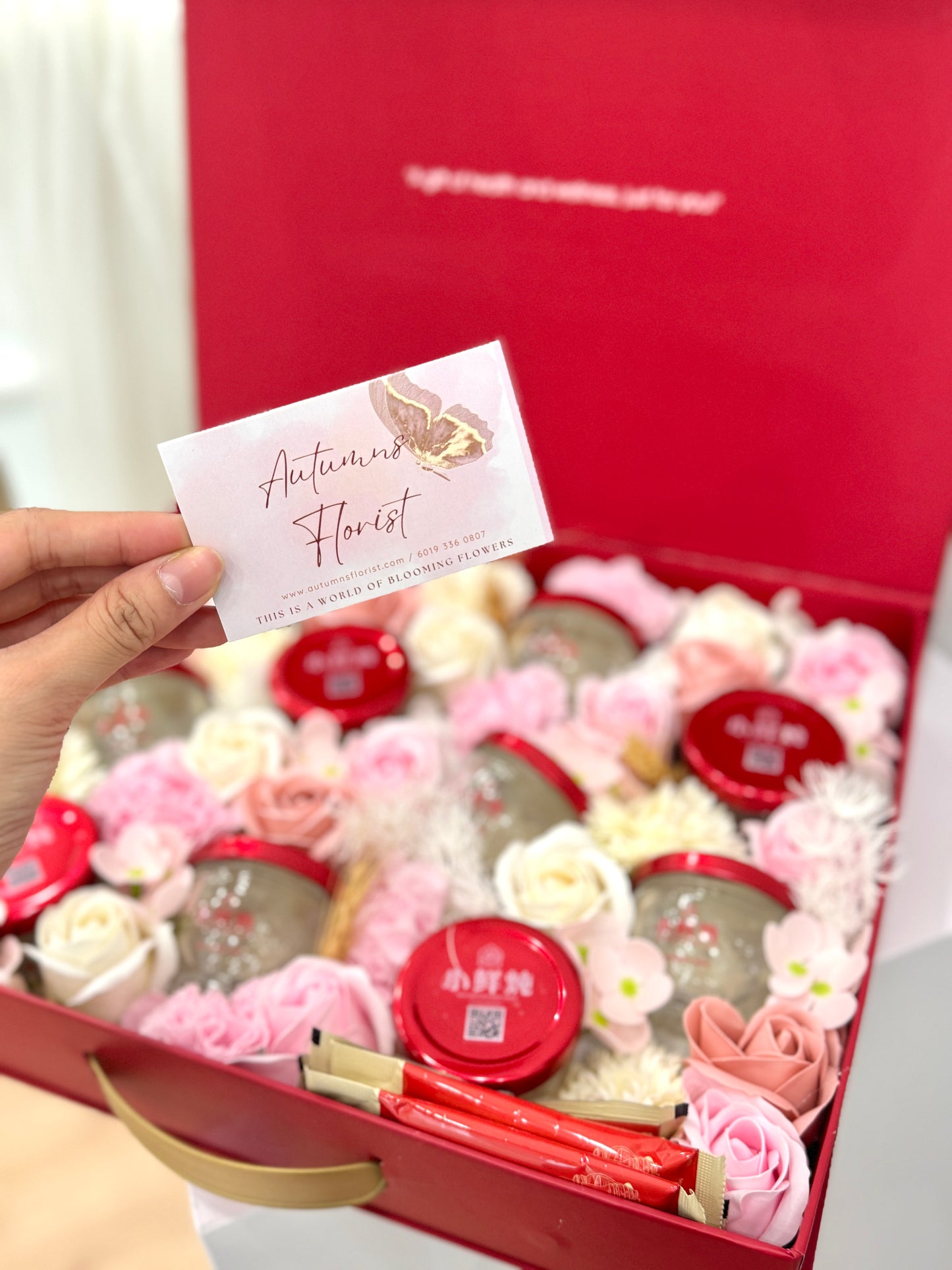 Birdnest Soap Flower Gift Box