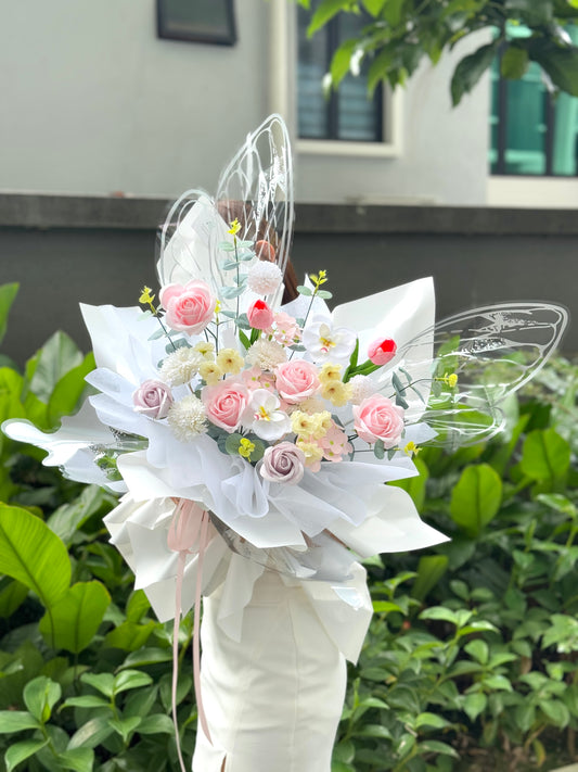 Butterfly Floral Passion Soap Flower Bouquet
