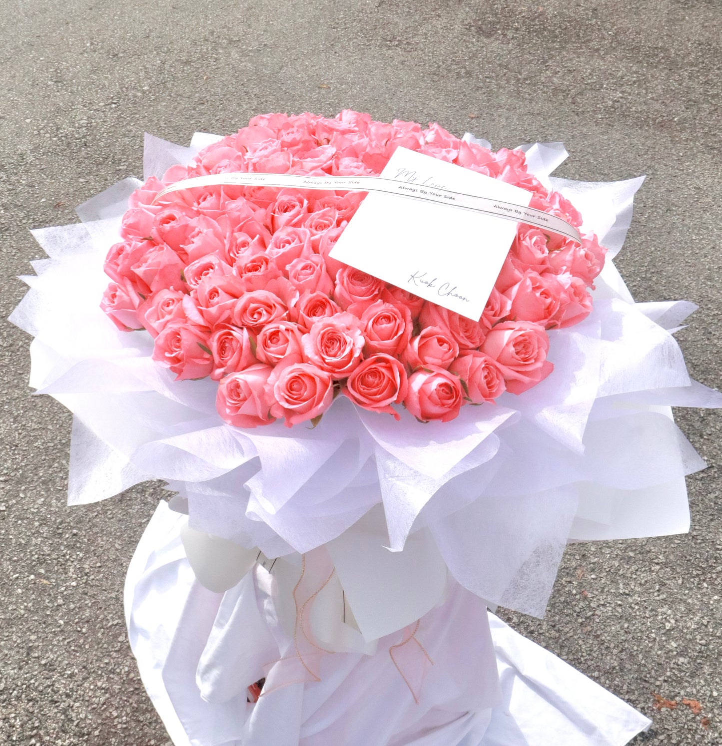 Glorious 99 Pink Rose Bouquet