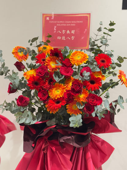 Jasmine Red and Orange theme Opening Flower Stand