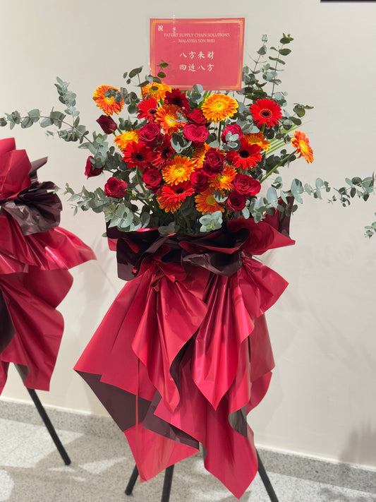 Jasmine Red and Orange theme Opening Flower Stand
