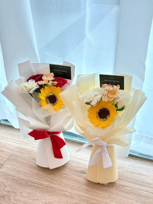 Mini Sunflower Soap Graduation Bouquet