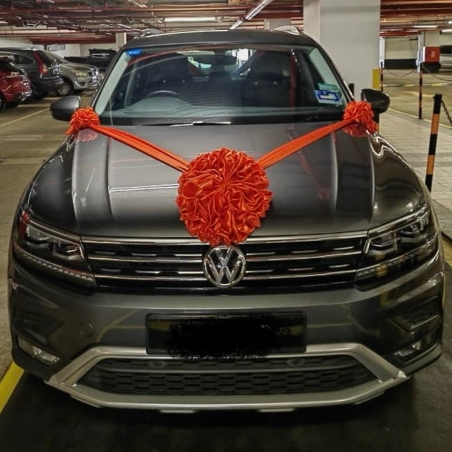 Satin Car Wedding Decorations