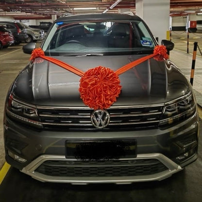 Satin Car Wedding Decorations