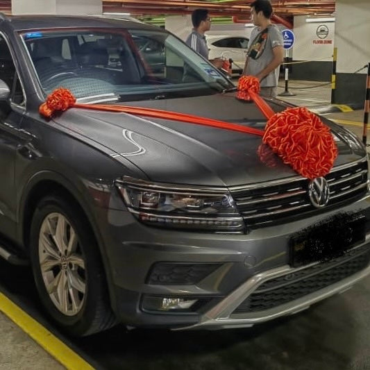 Satin Car Wedding Decorations