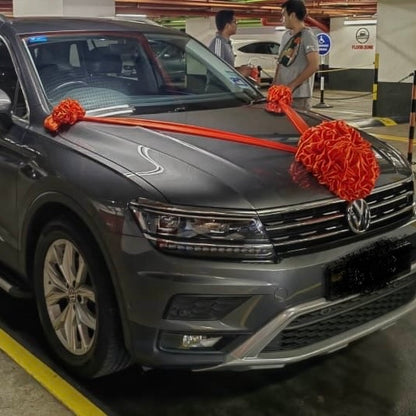 Satin Car Wedding Decorations